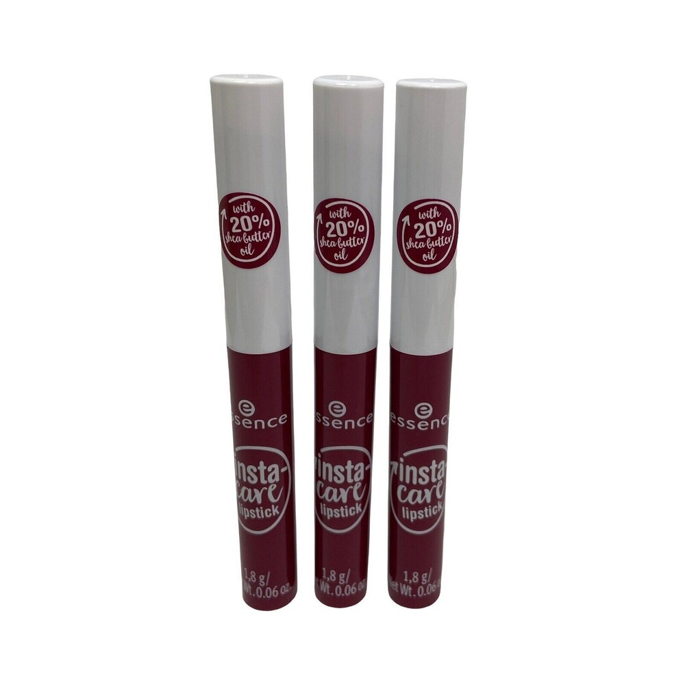 3 Essence Instacare Lipstick in Sweet Poison Lot of 3 tubes